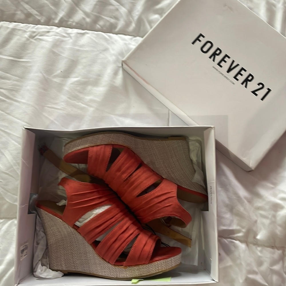 Barely worn wedges from Forever21